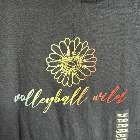 Independent Trdg Co Lucky Dog Volleyball Wild Soul Flower Blue Hoodie Sz Medium - Picture 3 of 8